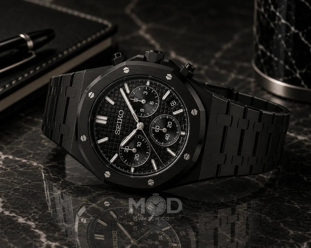 Oak Chrono | Black Case