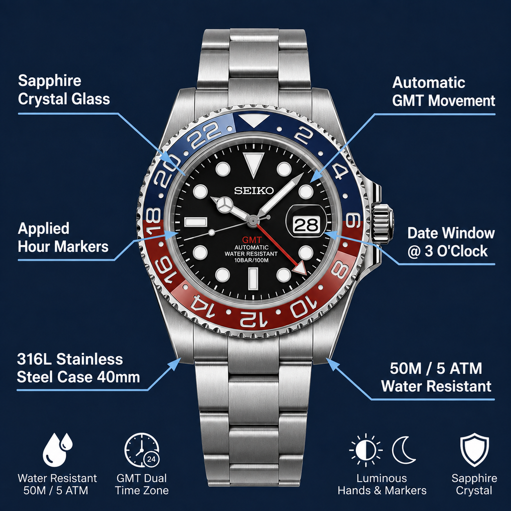 GMT Master Two Tone | Black / Gray