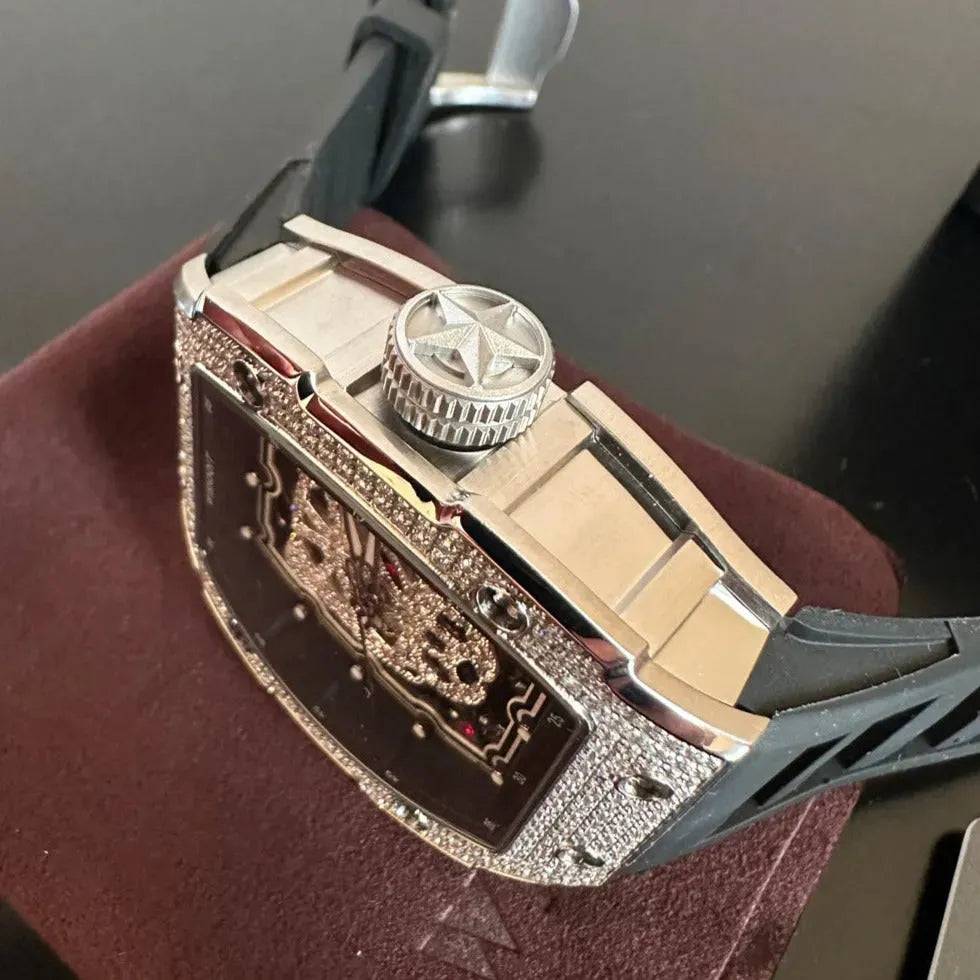 SNOW LEOPARD Diamond Automatic Watch