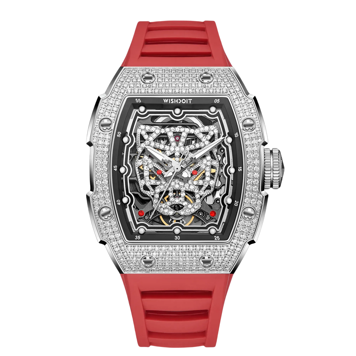 SNOW LEOPARD Diamond Automatic Watch