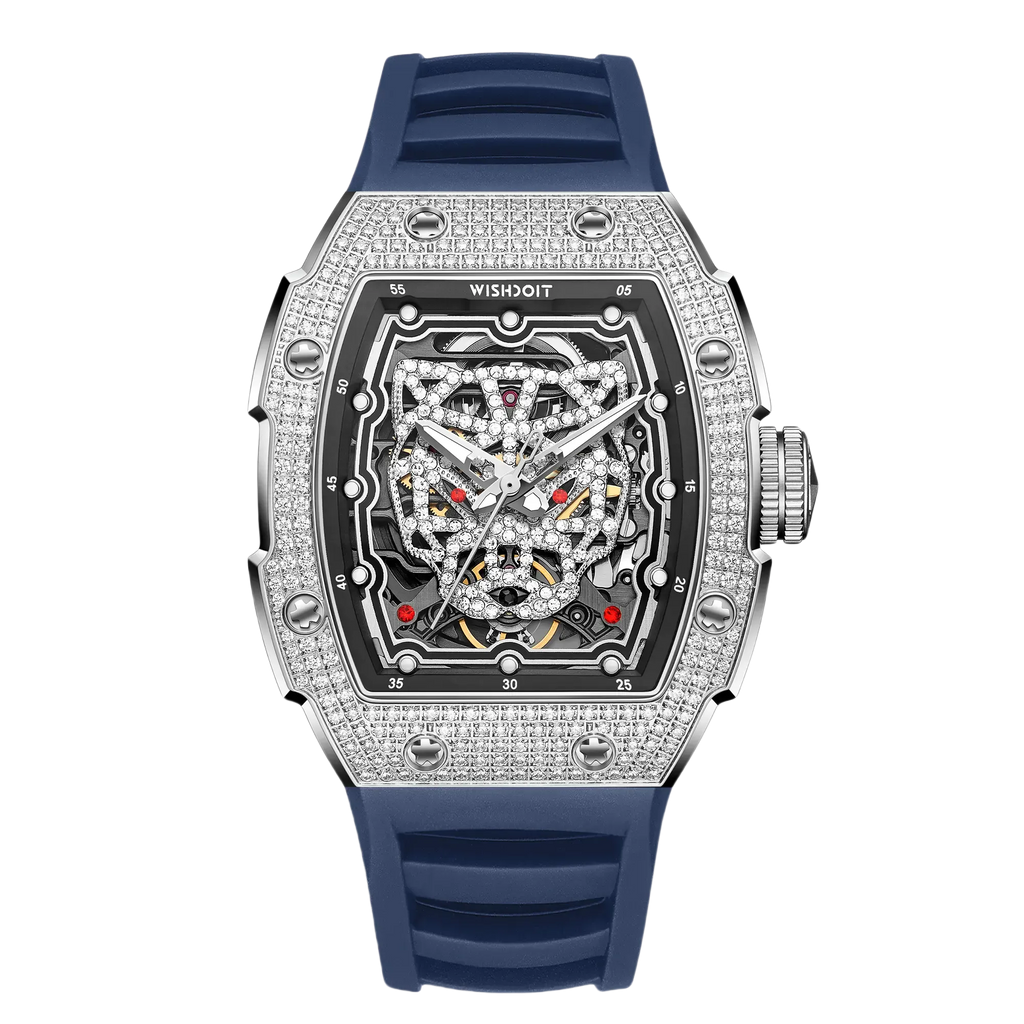 SNOW LEOPARD Diamond Automatic Watch