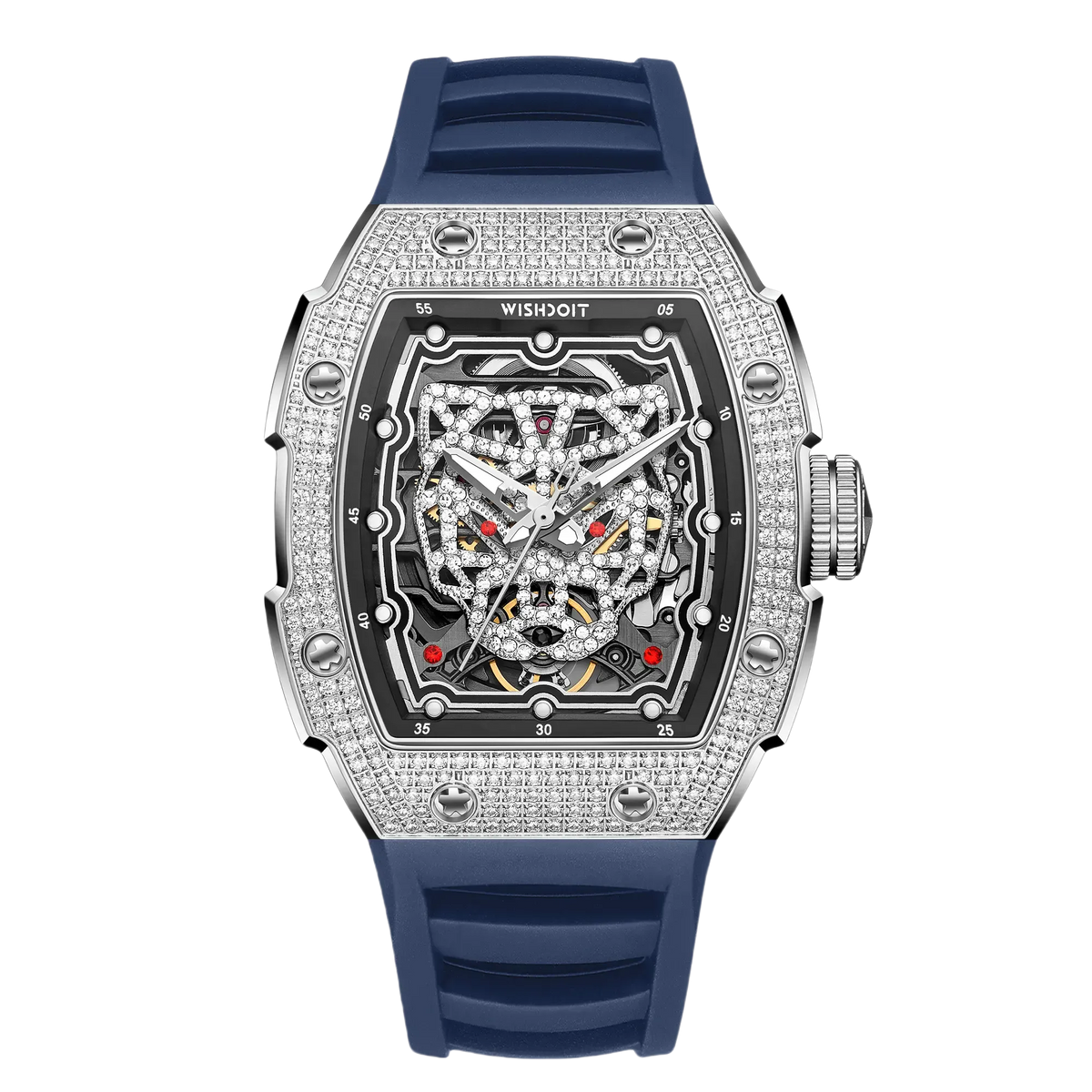 SNOW LEOPARD Diamond Automatic Watch
