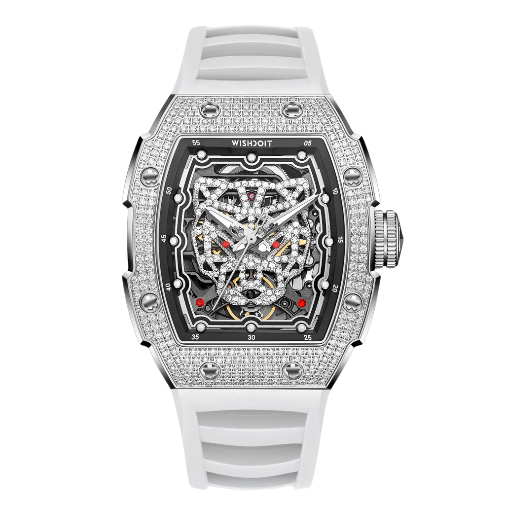 SNOW LEOPARD Diamond Automatic Watch