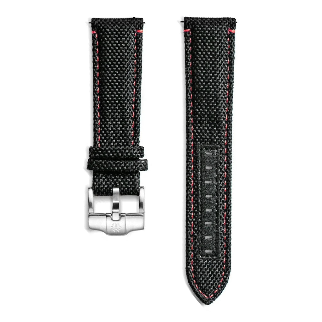 22mm Nylon Leather Watch Strap
