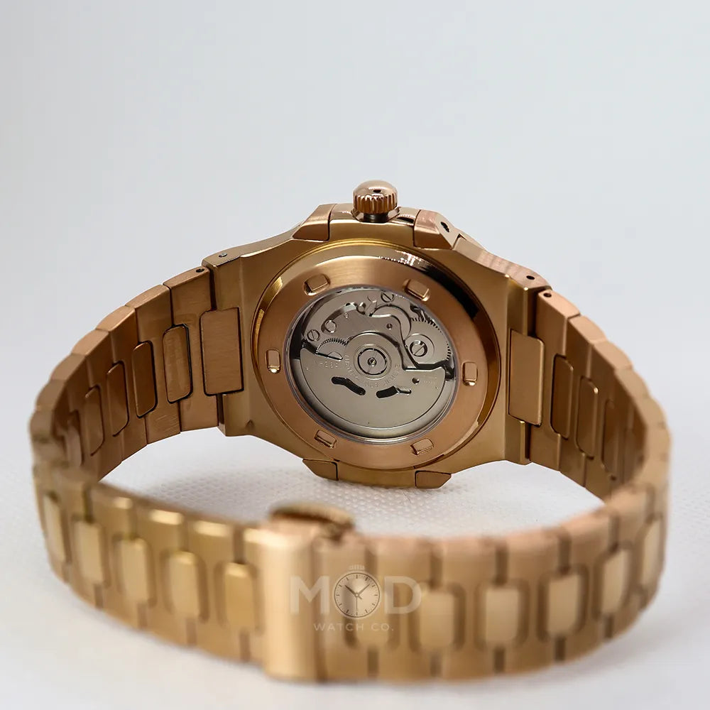 Nautilus Rose Gold | Brown (Open Heart)